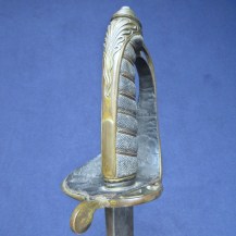 British 1845 Pattern Infantry Officers Sword, c1850 by Linney, with Unusual Steel Scabbard 10